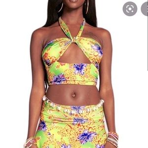 I.AM.GIA Isabella Top Hawaiian print